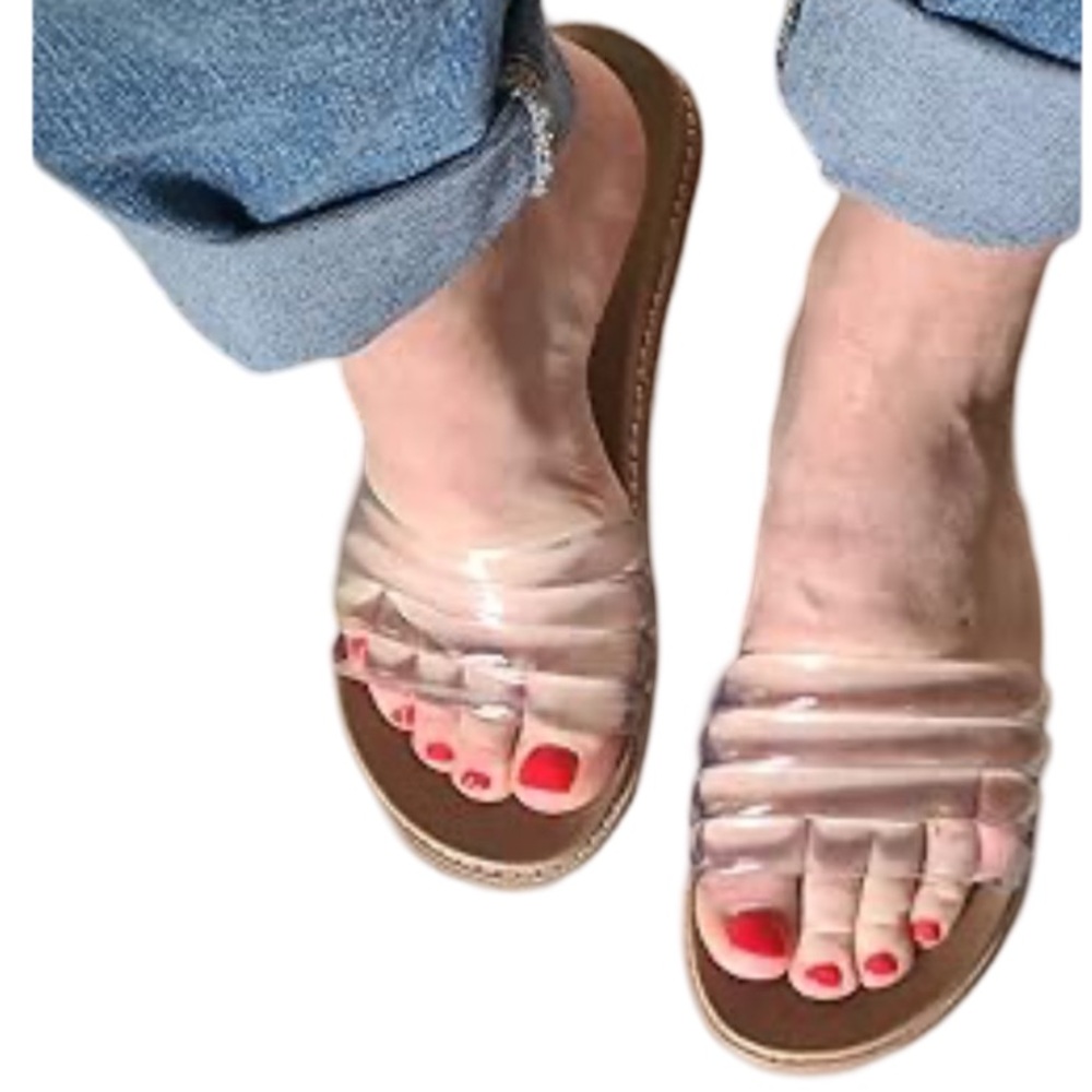 XOXO Clear Sandals
